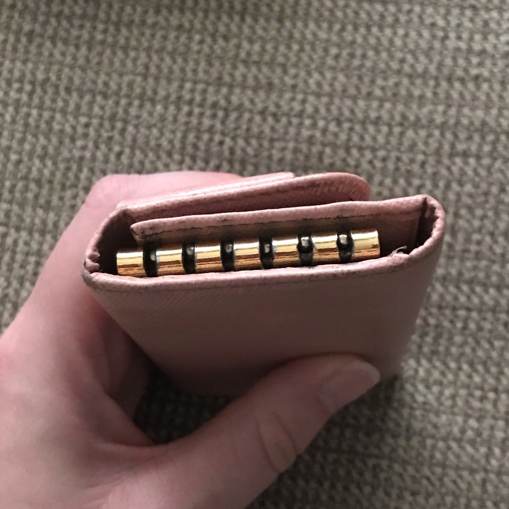 Prada Saffiano Fiocco Bow Key Holder - Picture 6 of 7